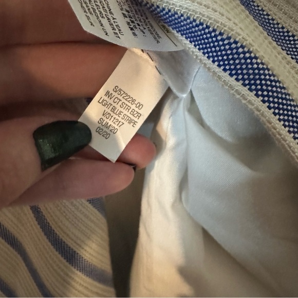 Banana Republic Blue and White Striped Blazer - Picture 12 of 12